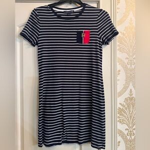 Tommy Hilfiger Black and White Mini Polo Dress
